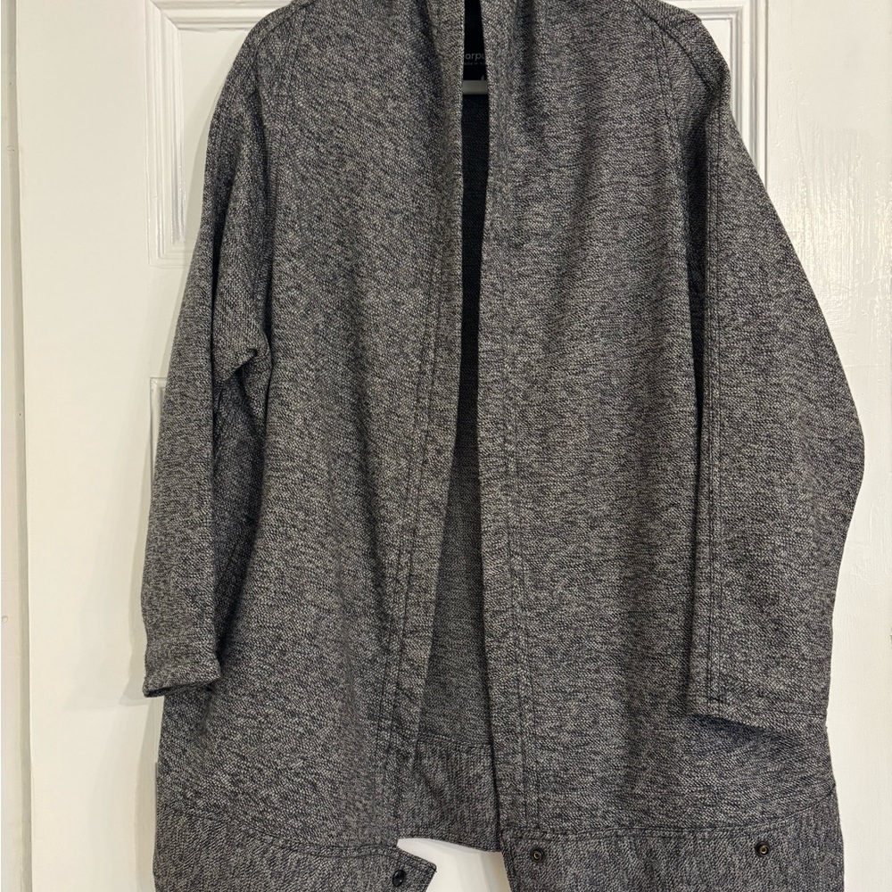 Lightweight Black and Grey Speckled Coat